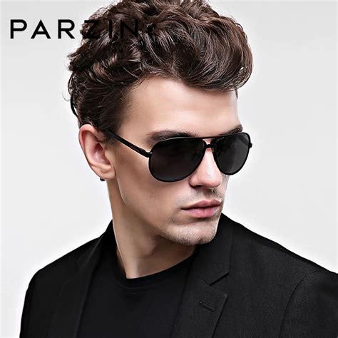 PARZIN Brand Cool Men's Pilot Sunglasses Top Quality Alloy Frame ...