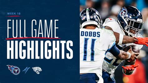 Titans vs. Jaguars Highlights Week 18 | Game Highlights