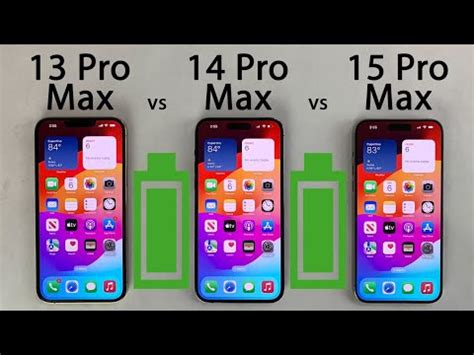 iPhone 15 Pro Max vs 14 Pro Max vs 13 Pro Max Battery Life DRAIN Test – TML