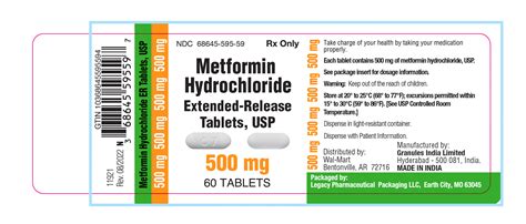 METFORMIN- metformin er 500 mg tablet