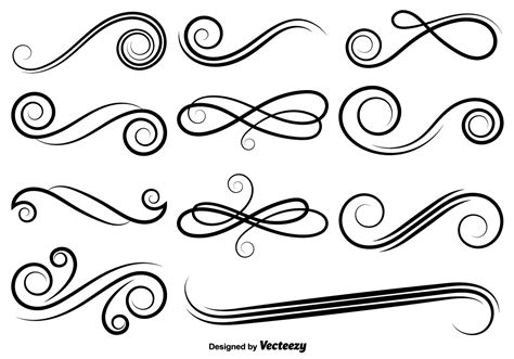 Calligraphy Flourish Vector at GetDrawings | Free download