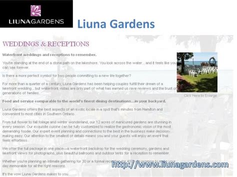 Liuna gardens | PPT