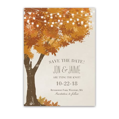 Autumn Save The Date Ideas | Arts - Arts