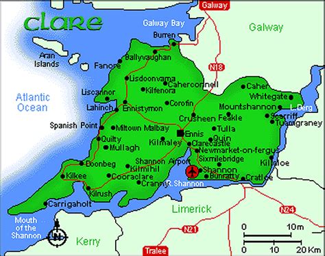 Map of County Clare