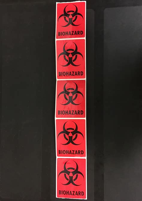 5 Biohazard Labels for Secondary Containment – Stanford Environmental Health & Safety