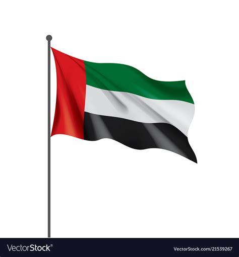 United arab emirates flag Royalty Free Vector Image