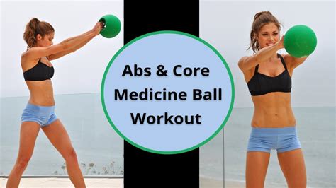 10-Min Beginner Abs & Core Medicine Ball Workout - YouTube