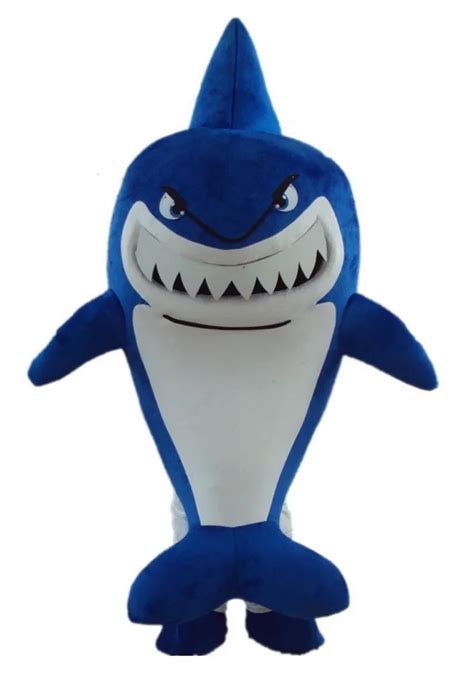 Shark Mascot Costume Bruce Cartoon Character Birthday Party Halloween Party Fancy Cosplay Dress ...