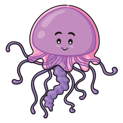 Premium Vector | Jellyfish cartoon