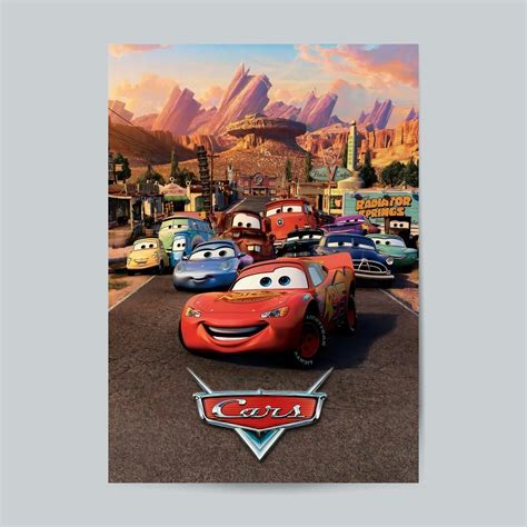 Cars Movie Poster Lightning Mcqueen Poster Vintage Movie - Etsy