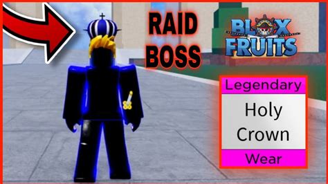 How To Get Accessories ( Legendary ) Holy Crown ( Raid Boss ) In Blox ...