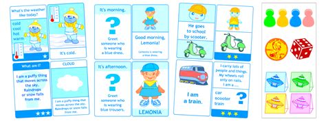 Printable English games for kids | Card games