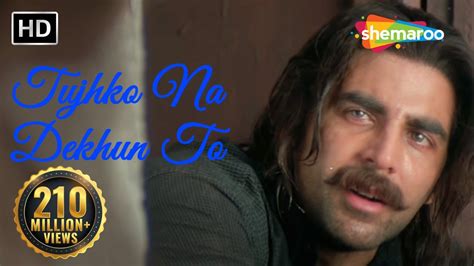 Tujhko Na Dekhun To Ji Ghabrata | Jaanwar Songs HD | Akshay Kumar | Udit Narayan | 90's Song ...