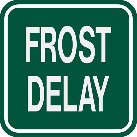 Frost Delay Signs - Par West Turf