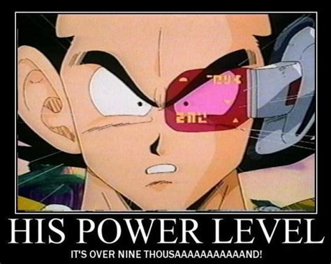 His power level it' over 9000 | Dragon ball z, Dragon ball, Anime memes funny