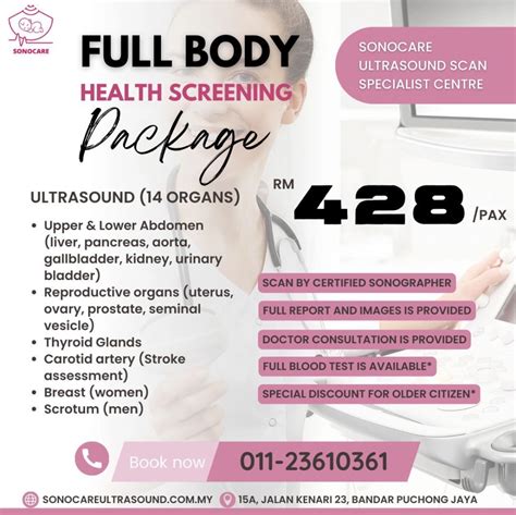 Complete Full Body Health Screening General Ultrasound Scan Selangor, Puchong, Kuala Lumpur (KL ...