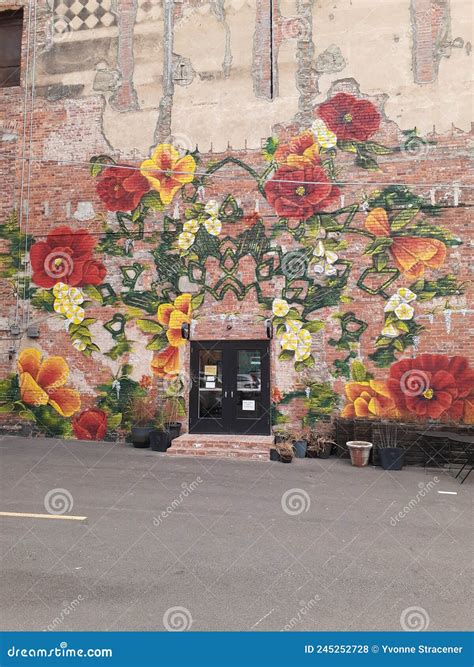 Alley Wall Art, Cheyenne. Wyoming Editorial Stock Photo - Image of ...