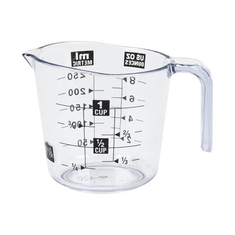 Mainstays 1-Cup Plastic Measuring Cup with Spout, Clear