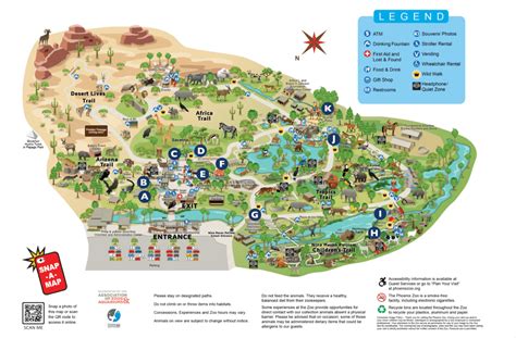 Zoo Map - Phoenix Zoo