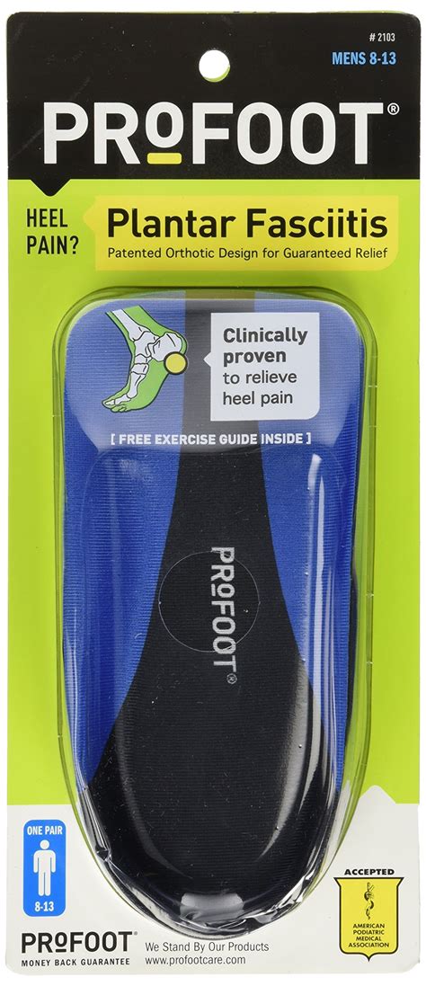 (2 Pairs) Men's Plantar Fasciitis Heel Cup Insoles - Relieve Foot Pain