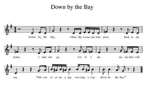 Down by the Bay for the Elementary Music Classroom