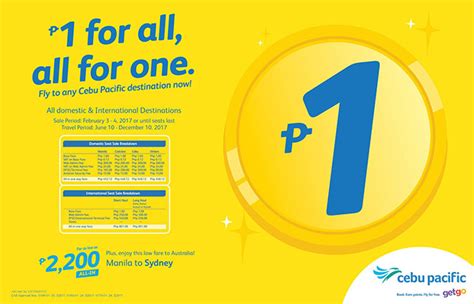 Cebu Pacific Piso Fare Promo is Back, Book your Tickets Now! - PubShares