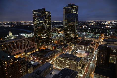 Fort Worth, TX Downtown at night. Photograph by Brian Luenser | Fort ...