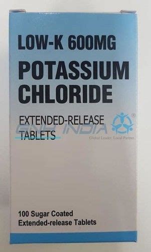 Potassium Chloride Extended-release Tablets Store At Cool And Dry Place ...