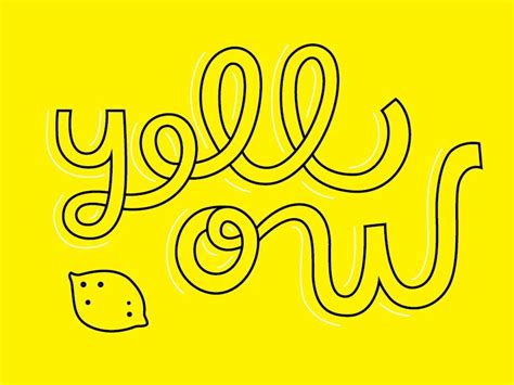 yellow | Art poster design, Lettering, Typography letters