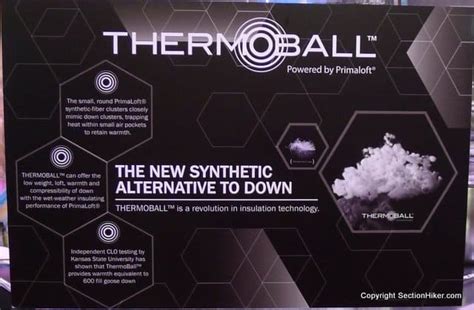 Thermoball Synthetic Insulation vs Goose Down - SectionHiker.com