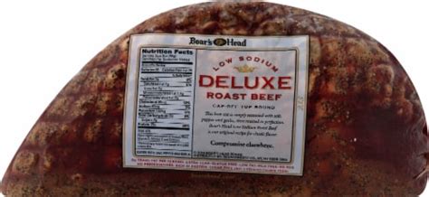 Boar’s Head Deluxe Low Sodium Roast Beef, 1 lb - Fry’s Food Stores