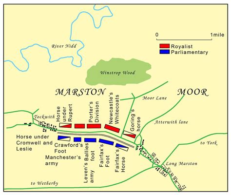 map of battle of Marston Moor | illustration for published a… | Flickr