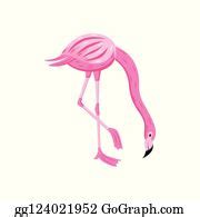 8 Pink Cute Flamingo Modern Color Cartoon Character Clip Art | Royalty Free - GoGraph