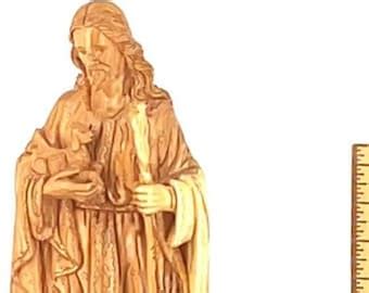 Jesus Good Shepherd Carving - Etsy