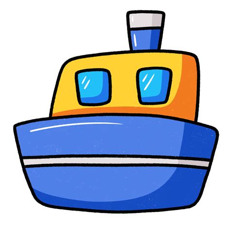 Free Download Hd Png Cartoon Boat Png Cargo Ship Cart - vrogue.co
