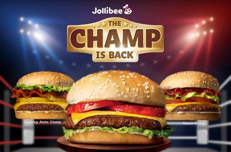 Jollibee Brings Back Champ Burger in 3 Exciting Variants