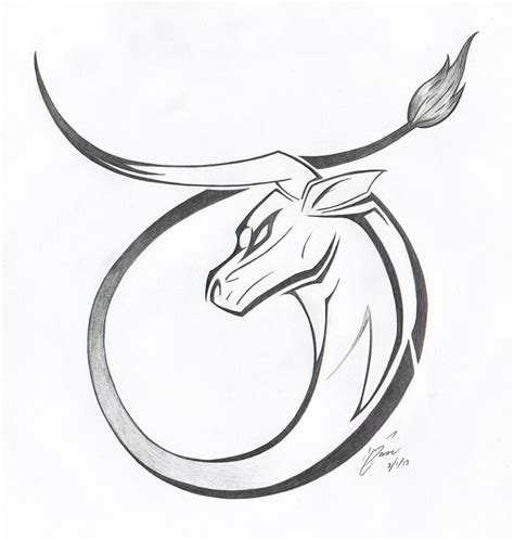 Taurus Bull Drawing at GetDrawings | Free download