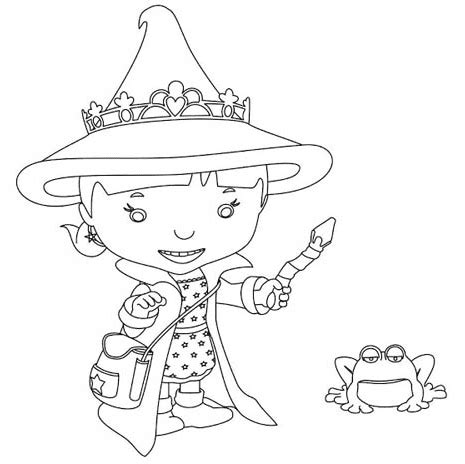 Evie From Mike The Knight Coloring Page - Free Printable Coloring Pages