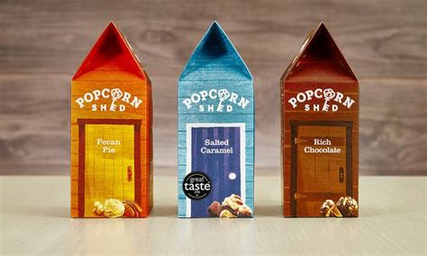 This Popcorn Packaging is Cozy and Clever — The Dieline - Branding & Packaging Design | Popcorn ...