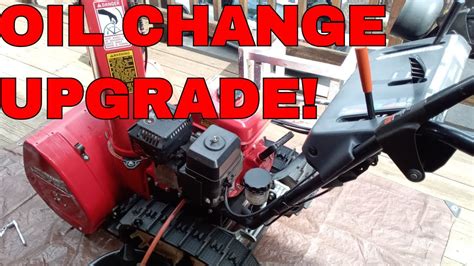 Honda Snowblower Oil Change Upgrade! - YouTube