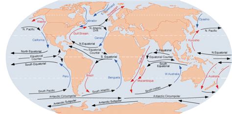 Ocean Currents World Map - Sasha Costanza