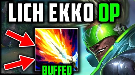 BUFFED LICH BANE EKKO RUSH GIVES CRAZY TEMPO! | Ekko Guide Season 13 ...