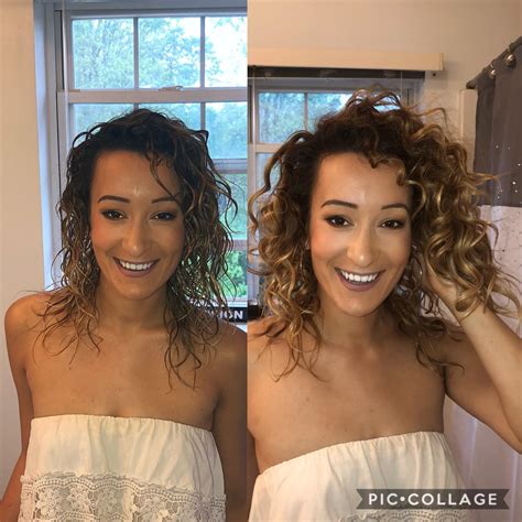 Before and after diffusing!! : r/curlyhair