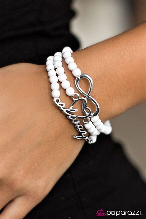 Forever In Fashion - White | White bracelets, Beautiful bracelet, Bracelets