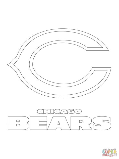 Chicago Bears Logo coloring page | Free Printable Coloring Pages