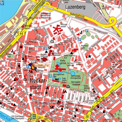 Large Mannheim Maps for Free Download and Print | High-Resolution and ...