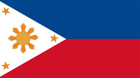 The First Philippine Republic Flag, but without the face inside of the Sun. : r/vexillology