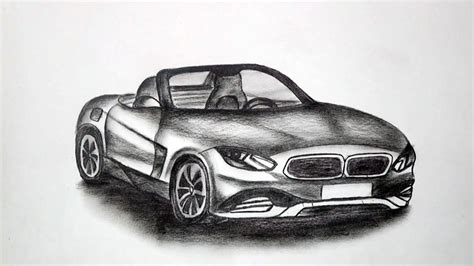 How to Draw a Car with Pencil | Car Sketch Tutorial - YouTube