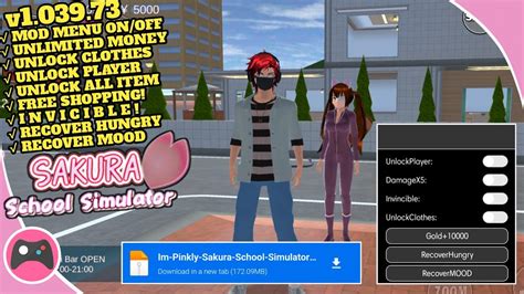 SAKURA School Simulator Mod Menu v1.039.73 Terbaru 2022 - YouTube