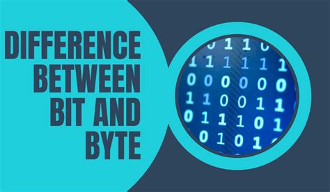 difference between Bit and Byte - Coding Ninjas